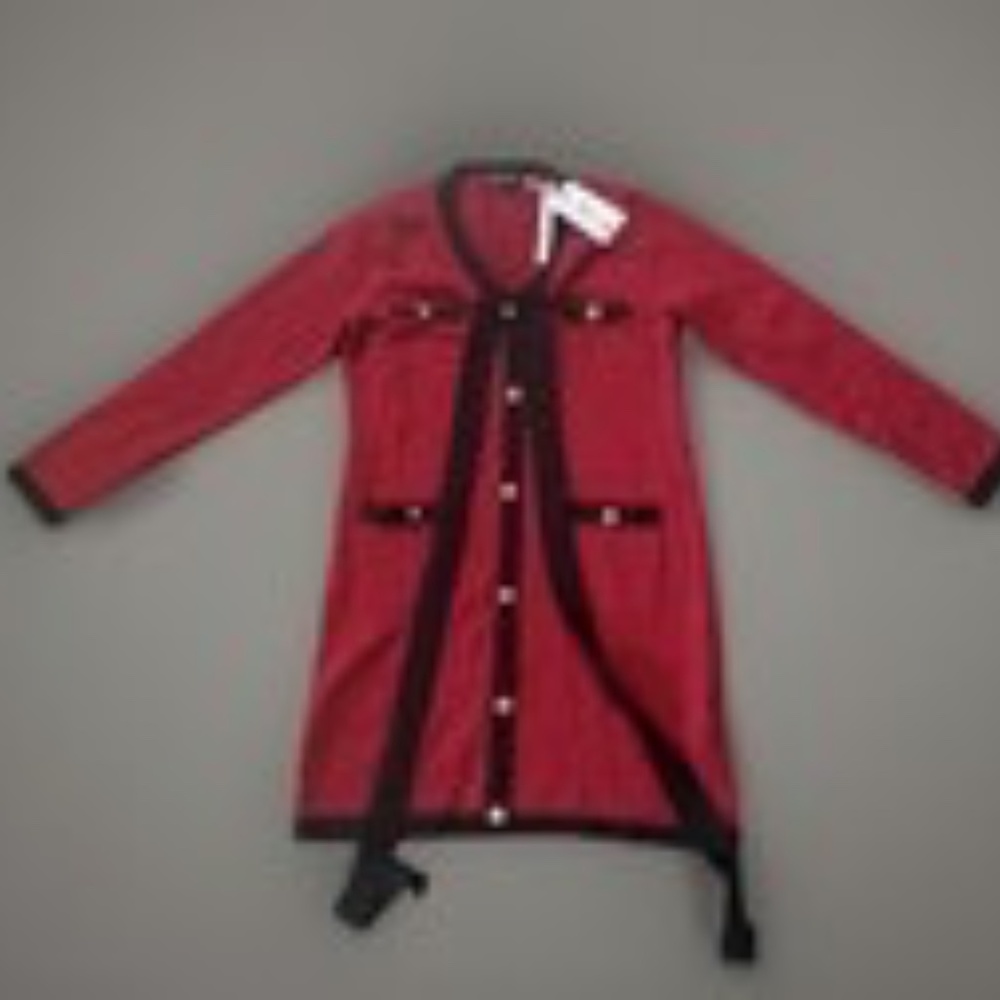 Merokeety Women's Red Rayon Dress Size S Brand New With Tags